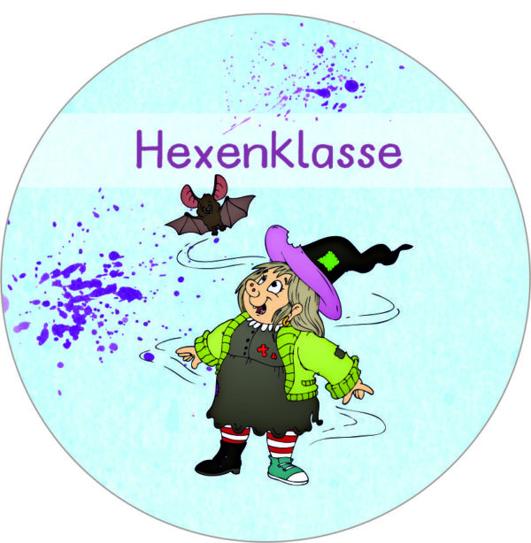 Buttonvorlage: Hexenklasse