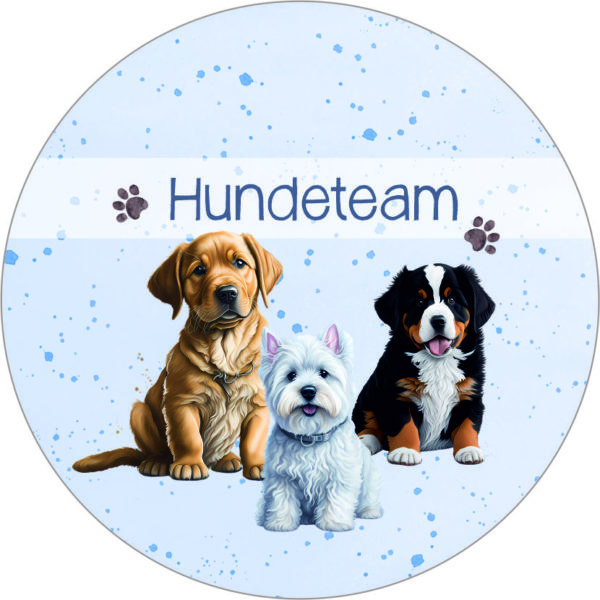 Buttonvorlage: Hundeteam