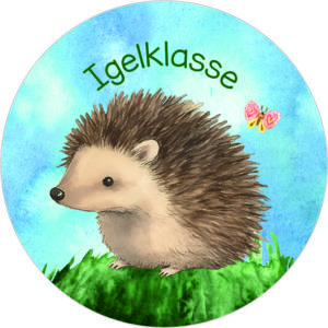 Buttonvorlage: Igelklasse