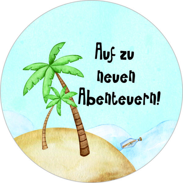 Buttonvorlage: Inselabenteuer