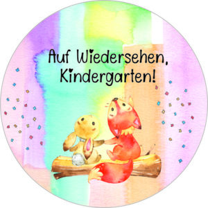 Buttonvorlage: Abschied Kindergarten