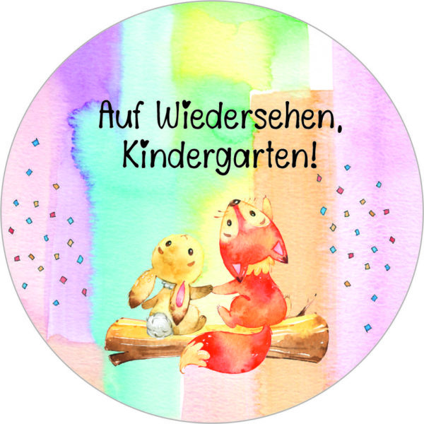 Buttonvorlage: Abschied Kindergarten