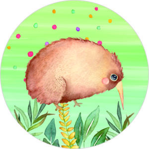 Buttonvorlage: Kiwi