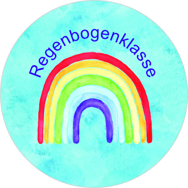Buttonvorlage: Regenbogenklasse