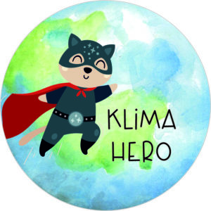 Buttonvorlage: Klima Hero