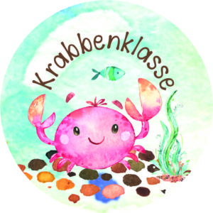 Buttonvorlage: Krabbenklasse