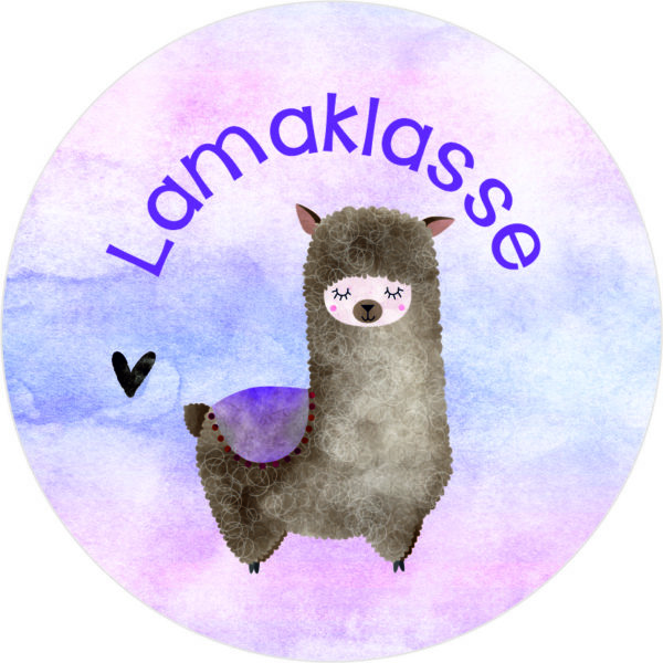 Buttonvorlage: Lamaklasse