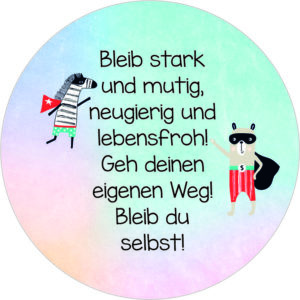 Buttonvorlage: Lebensfroh
