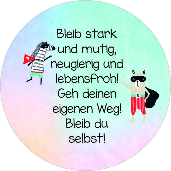 Buttonvorlage: Lebensfroh