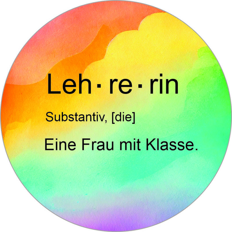 Buttonvorlage Lehrerin 2 Zaubereinmaleins Shop