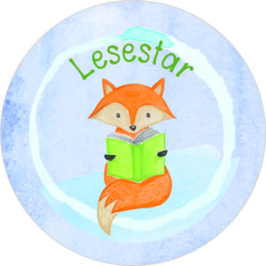 Buttonvorlage: Lesestar