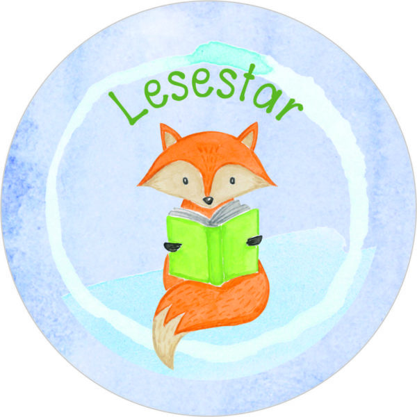 Buttonvorlage: Lesestar