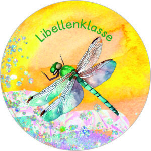 Buttonvorlage: Libellenklasse