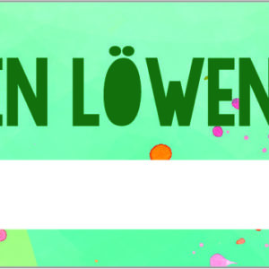 Vorlage für Lineal: Löwenstark