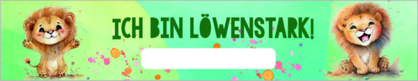 Vorlage für Lineal: Löwenstark