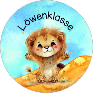 Buttonvorlage: Löwenklasse