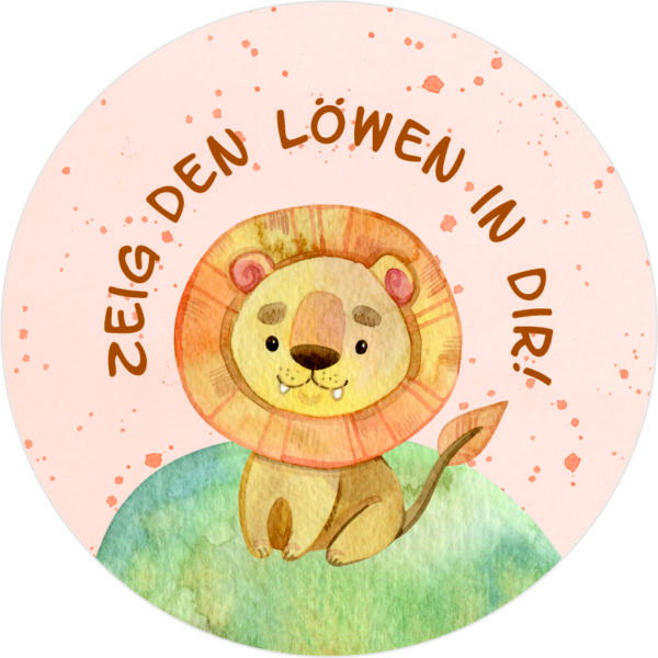 Buttonvorlage: Löwe in dir