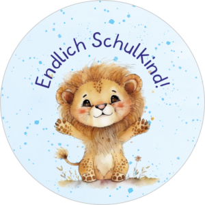 Buttonvorlage: Löwenkind