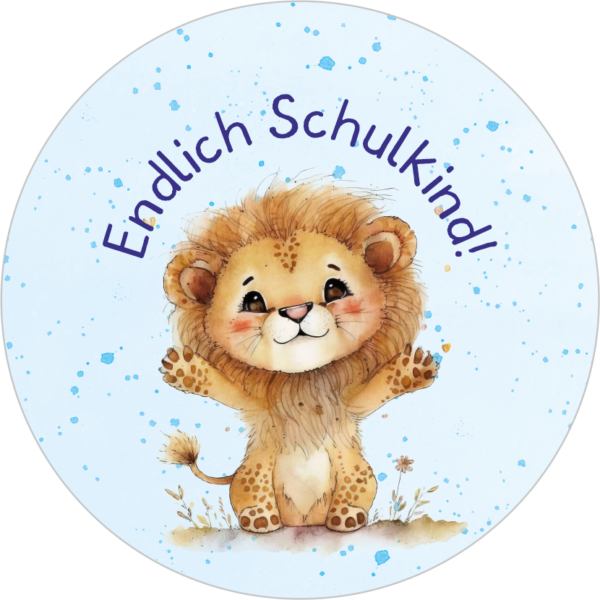 Buttonvorlage: Löwenkind