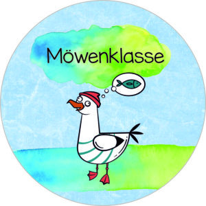 Buttonvorlage: Möwenklasse