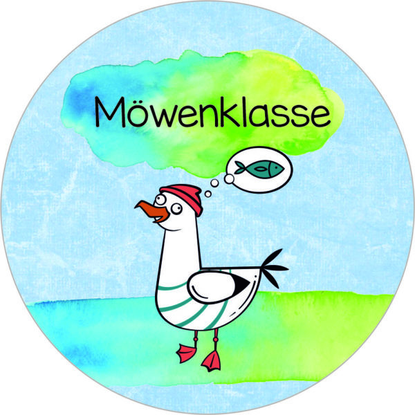Buttonvorlage: Möwenklasse