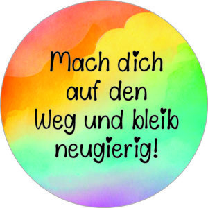 Buttonvorlage: Neugierig