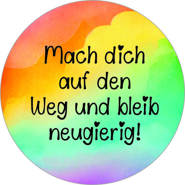 Buttonvorlage: Neugierig
