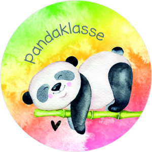 Buttonvorlage: Pandaklasse