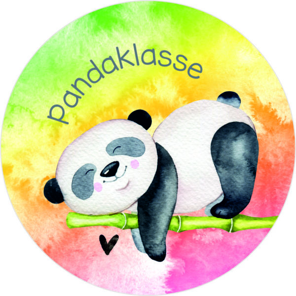 Buttonvorlage: Pandaklasse