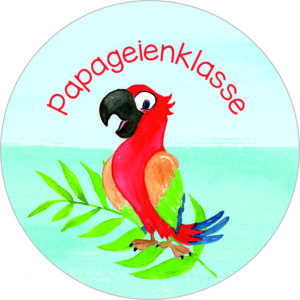 Buttonvorlage: Papageienklasse