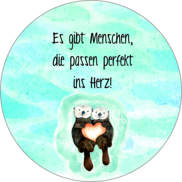 Buttonvorlage: Perfekt ins Herz