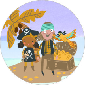 Buttonvorlage: Piraten