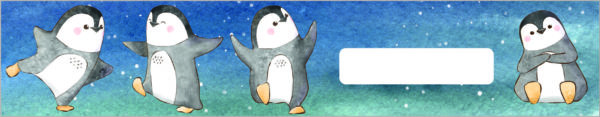 Vorlage für Lineal: Pinguine