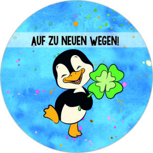 Buttonvorlage: Pinguinweg