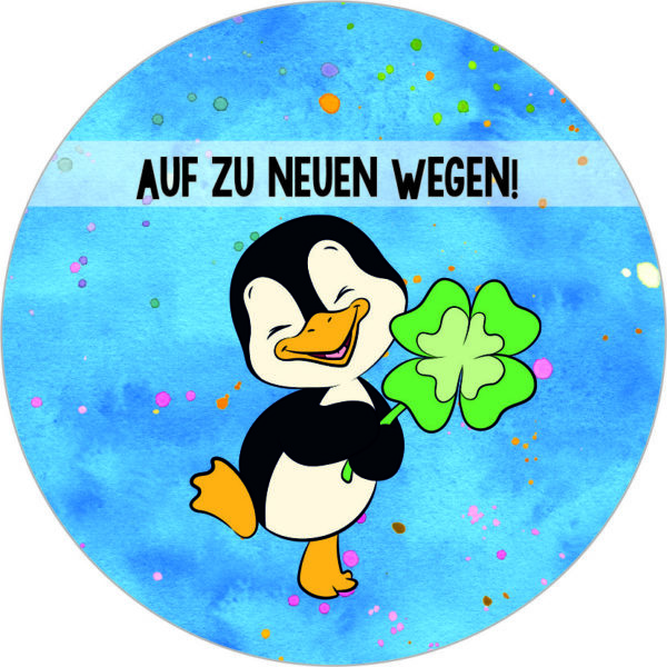Buttonvorlage: Pinguinweg