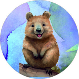 Buttonvorlage: Quokka