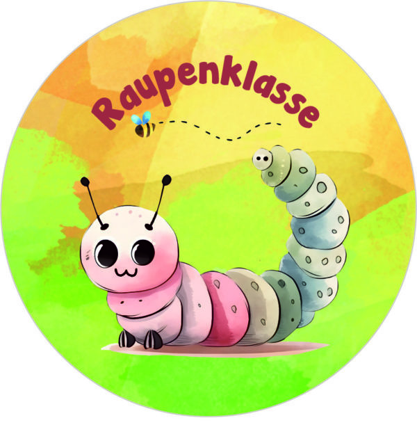Buttonvorlage: Raupenklasse