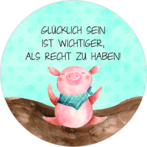 Buttonvorlage: Glücklich sein