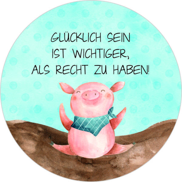 Buttonvorlage: Glücklich sein
