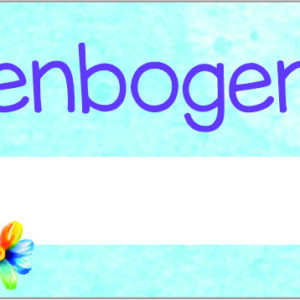 Vorlage für Lineal: Regenbogenbande