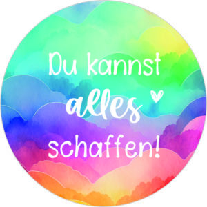 Buttonvorlage: Du kannst alles schaffen!