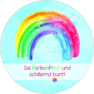 Buttonvorlage: Schillernd