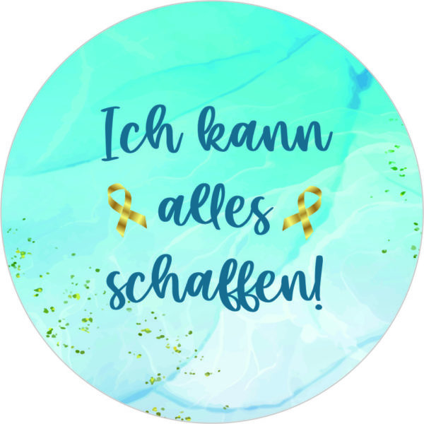 Buttonvorlage: Ich kann alles schaffen! - Krebsschleife