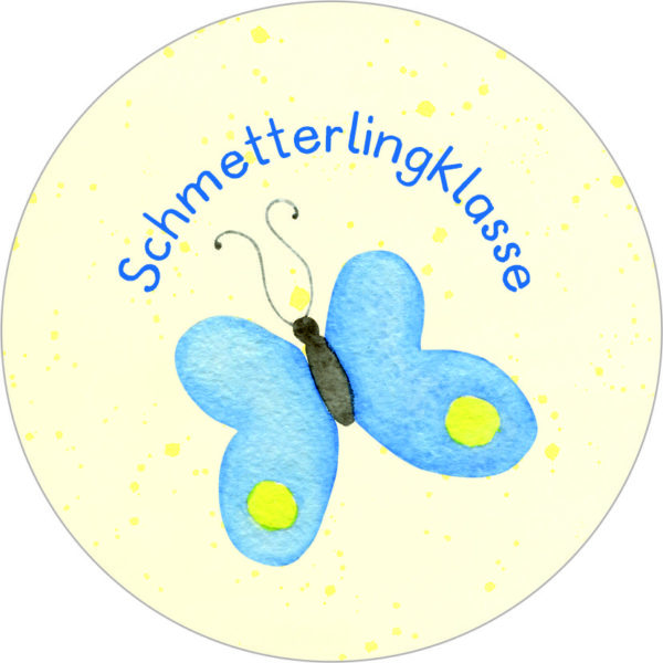 Buttonvorlage: Schmetterlingklasse