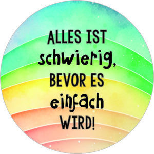 Buttonvorlage: Schwierig