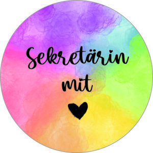 Buttonvorlage: Sekretärin