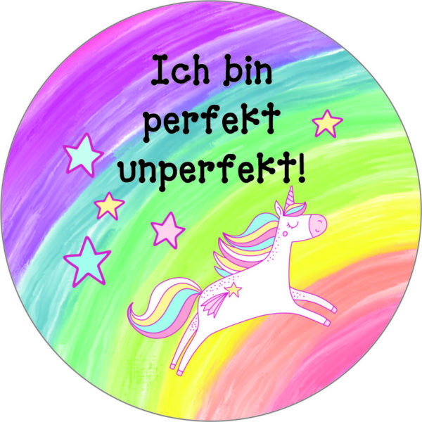 Buttonvorlage: Unperfekt