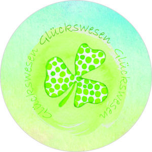 Buttonvorlage: Glückswesen