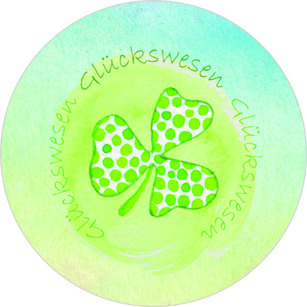 Buttonvorlage: Glückswesen