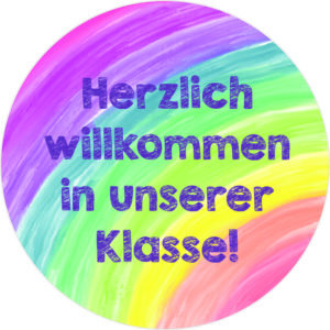 Buttonvorlage: Willkommen